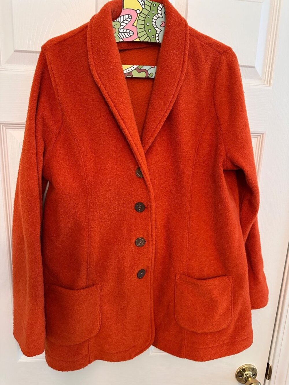 Colline burnt orange button down jacket size 38/40